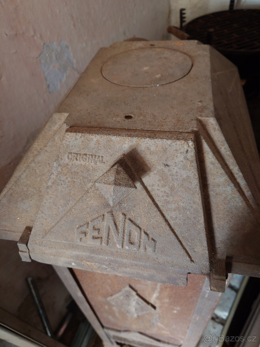 starožitná litinová kamna Fenom - 8