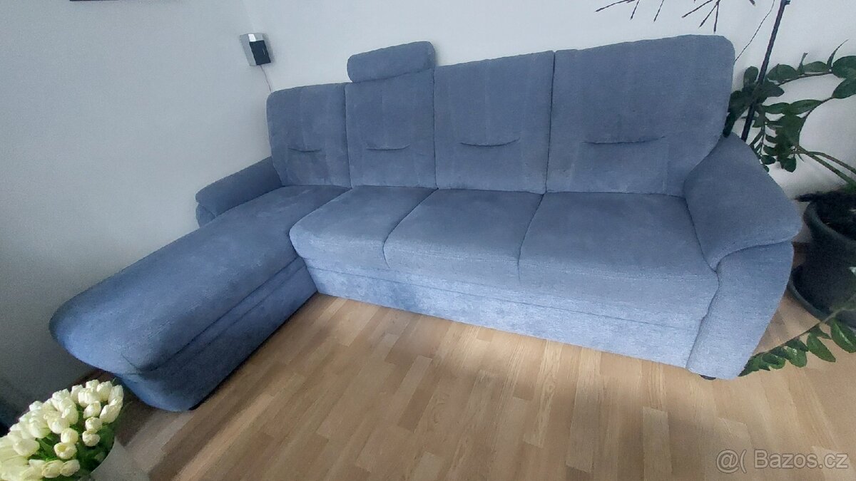 Sedaci souprava,sedomodra - 8