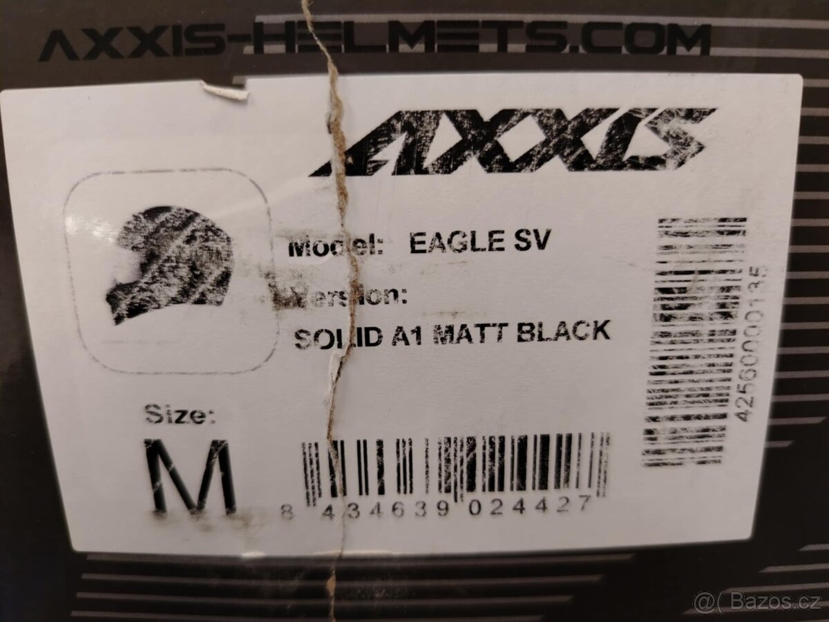 nová přilba AXXIS EAGLE černá matná M - 8