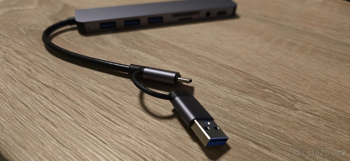 USB-C/USB hub s SD,microSD, USB 3.0&USB 2.0,Jack - 8