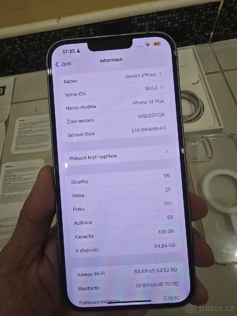 iPhone 14 Plus 128GB kompletní balení za dobrou cenu - 8