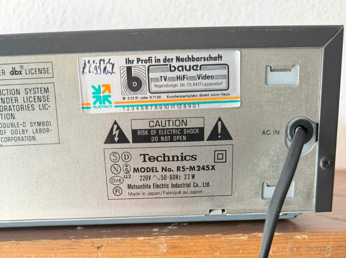 Tape Deck technics rs m245x - 8