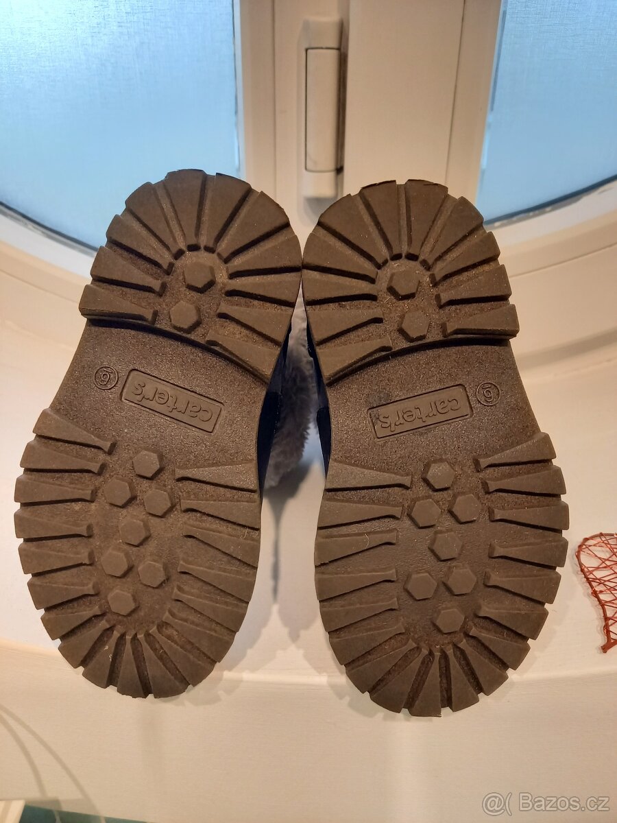 Nádherné kozačky s kožíškem Carter's, vel. 22 - 8