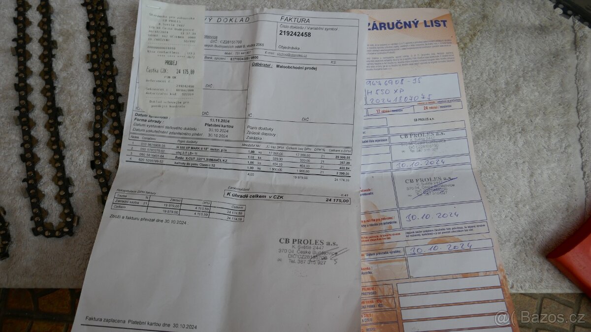 Motorová pila Husqvarna 550 XP Mark II//3kw//ZÁRUKA TOP - 8