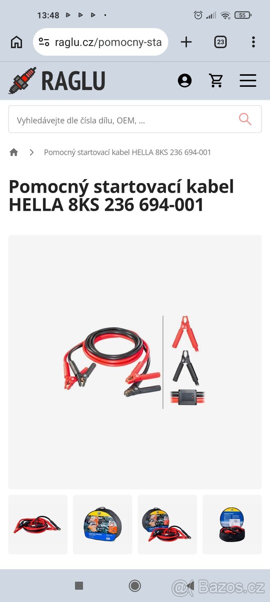 Startovací kabely Hella - 8