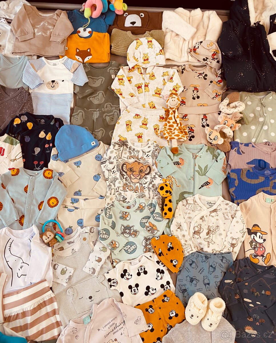 Balík oblečení na miminko 0-6 měsíců - 8