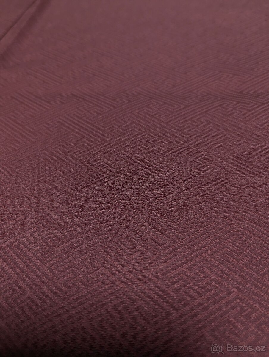 Vínově červené dámské iromuji kimono - 8