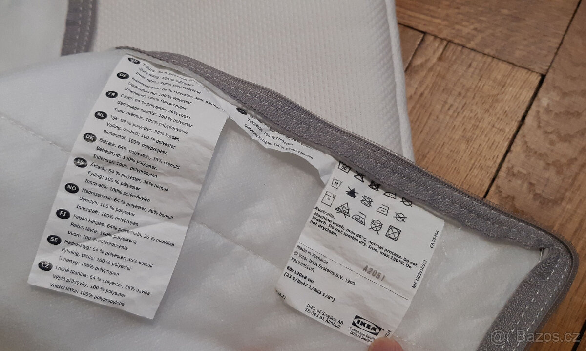 Rostoucí dětská postýlka Ikea vč. matrace a příslušenství - 8