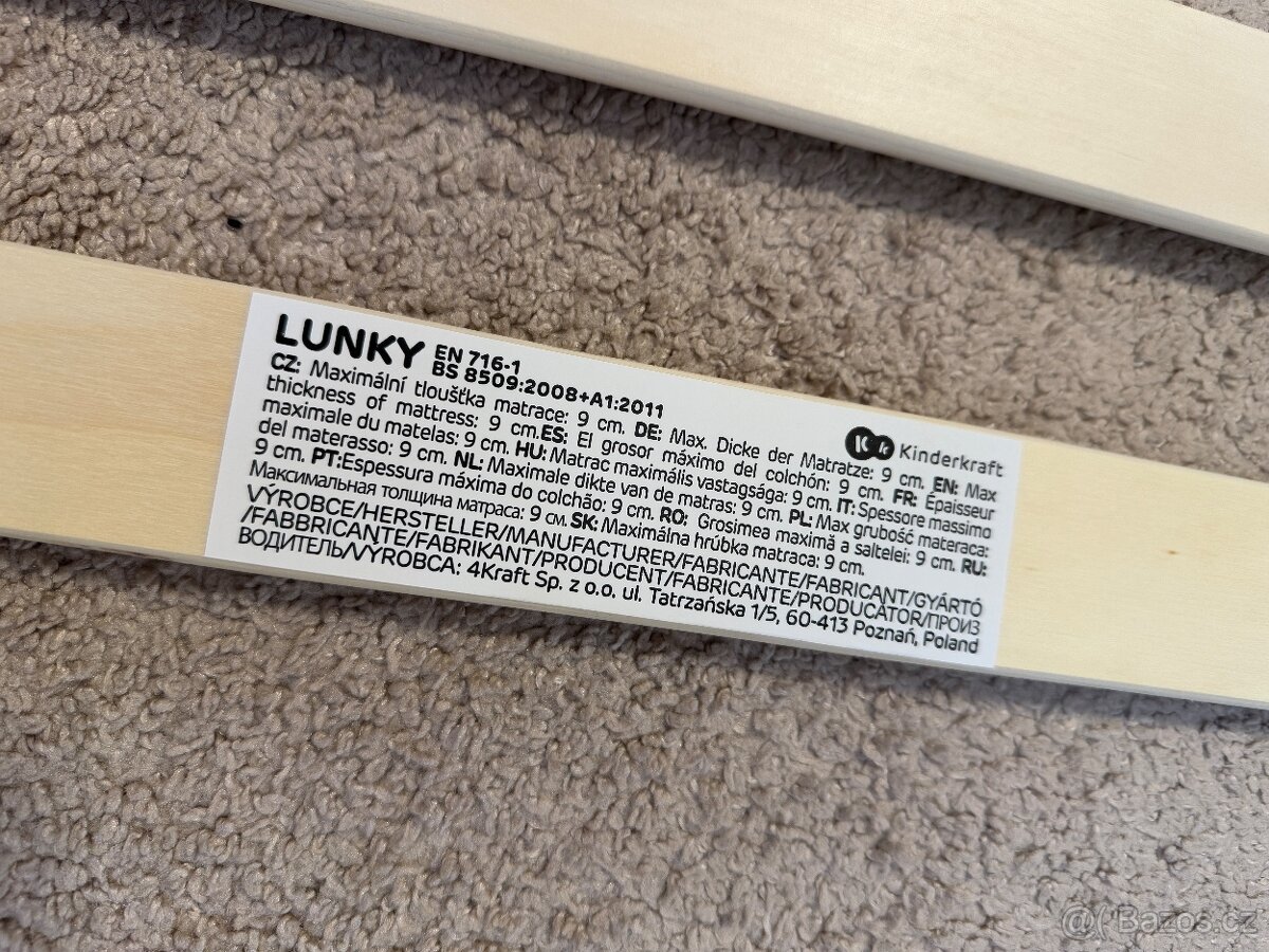 Postýlka KinderKraft LUNKY white - 8