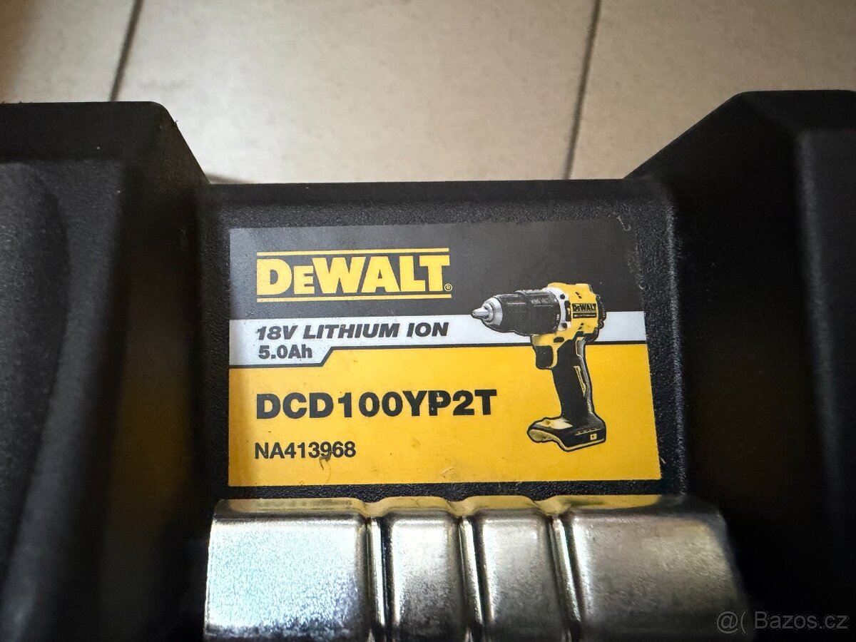 Aku příklep deWALT dcd100yp2t + 2 x 5,0 Ah - 8
