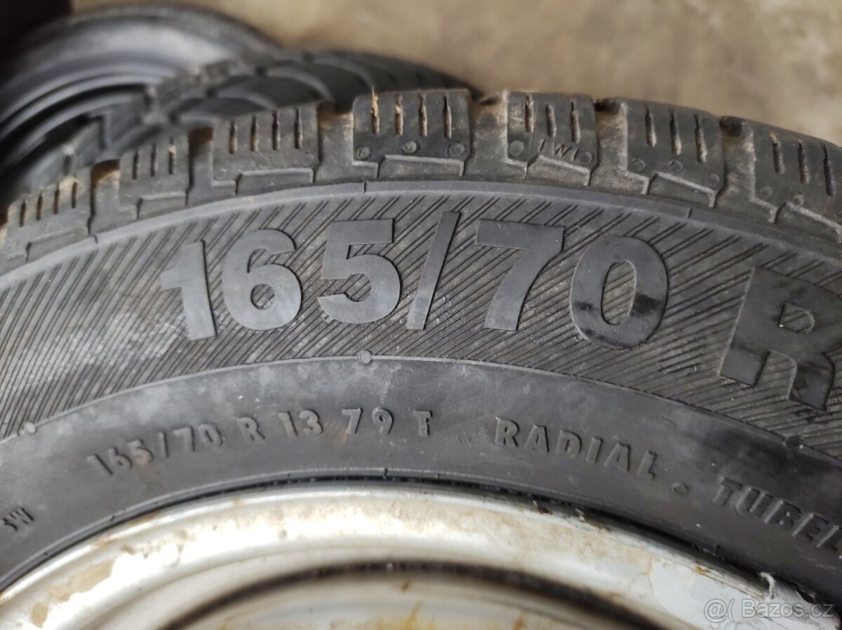 165/70 R13 ZIMNÍ PNEU polaris + DISKY 4X100mm FELICIA - 8