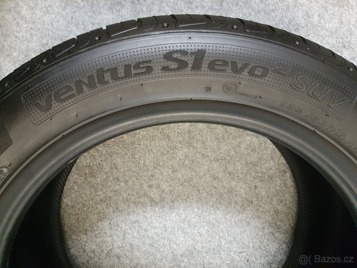 2x ZÁNOVNÍ 235/55 R19 Letní pneu Hankook Ventus S1 Evo 2 SUV - 8
