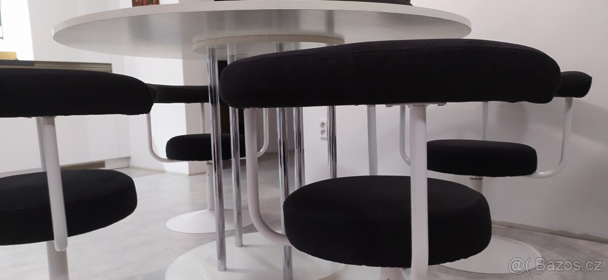 kuchyňský jídelní stůl a 4 židle - retro, i zvlášť - 8