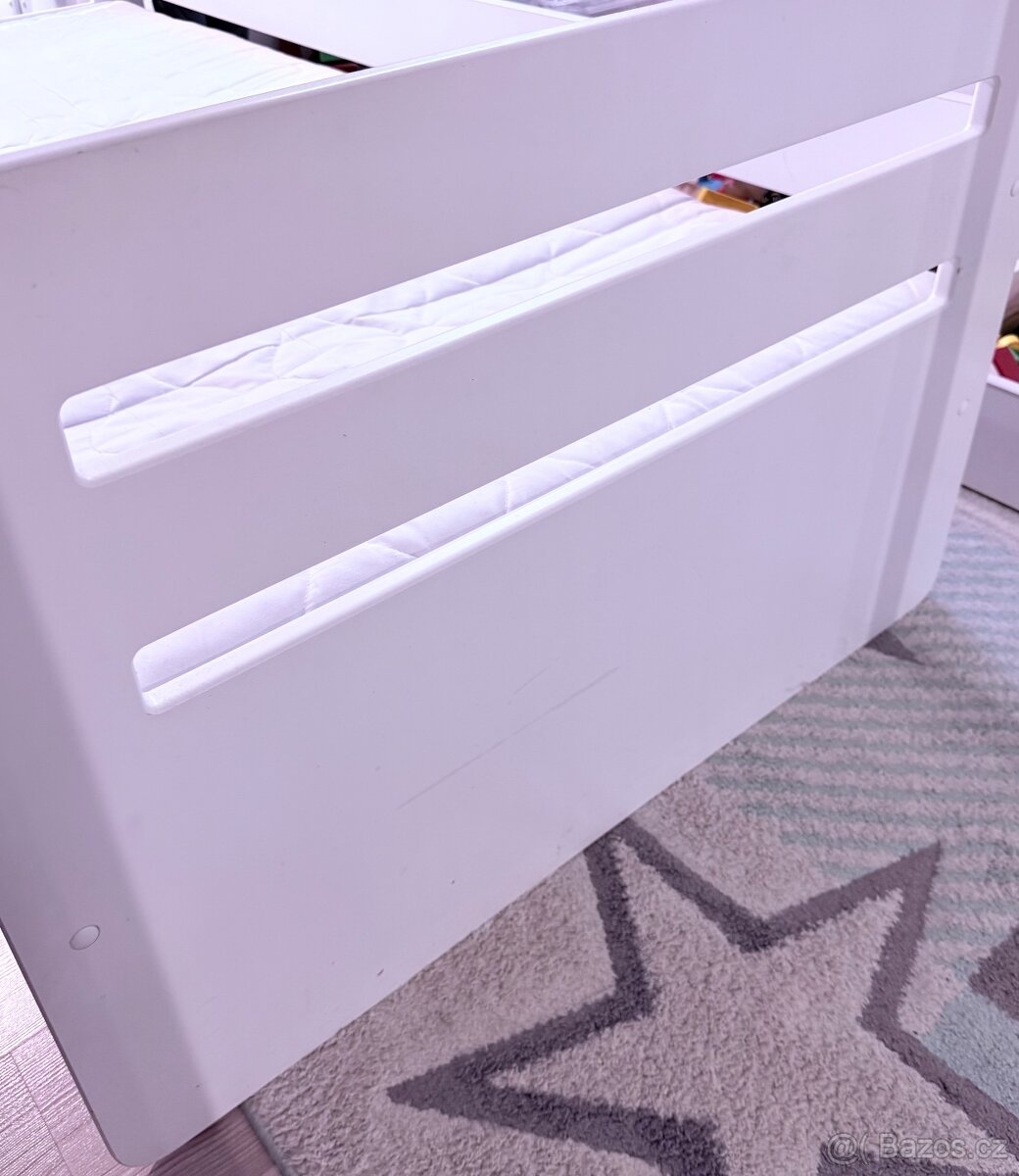 Bílá dětská postel - 8
