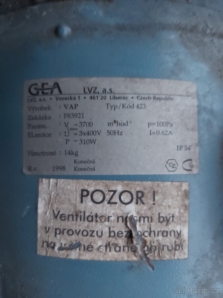 Průmyslový ventilator - 8