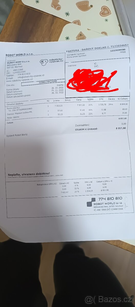 Robotický vysavač xiomi roidmi eve plus - 8