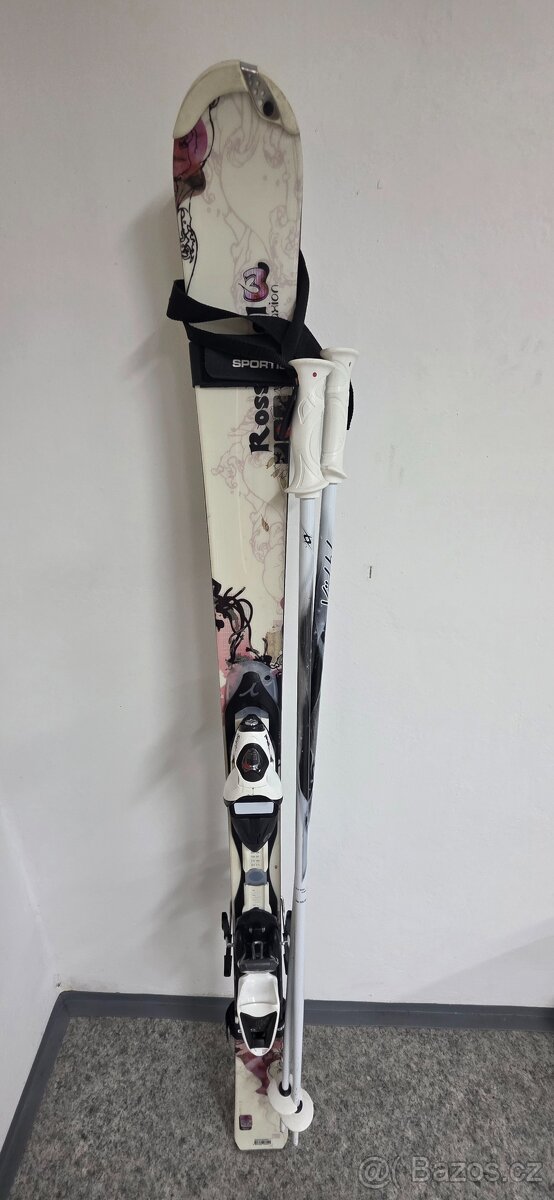 Set Lyže Rossignol (154 cm) + hole Völkl – skvělý stav - 8