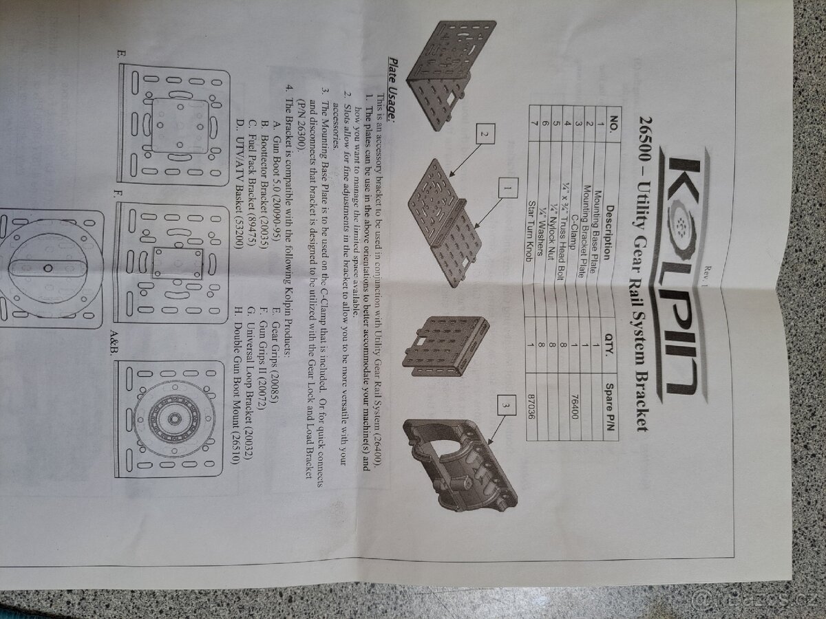 Držák příslušenství ATV Kolpin26500 - 8