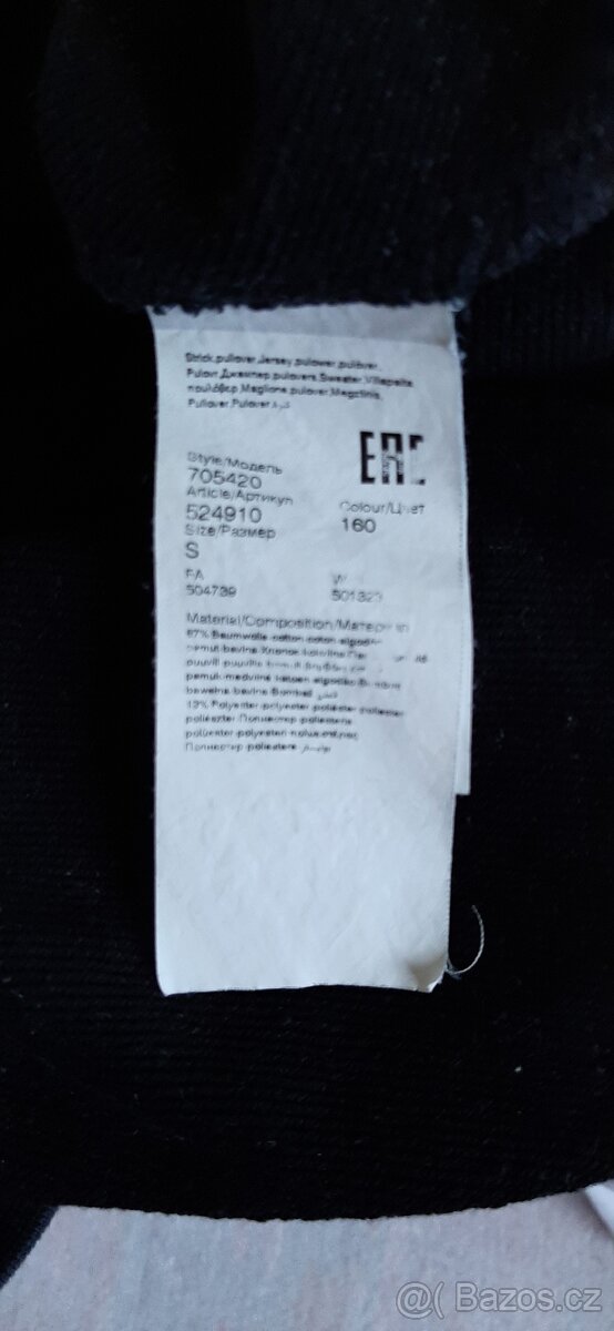 Originál černá mikina Karl Lagerfeld S - 8