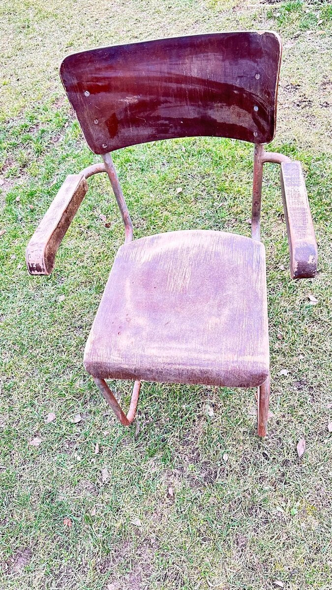 Chromovaná židle Mark Stam a chromovaná křesla - 8