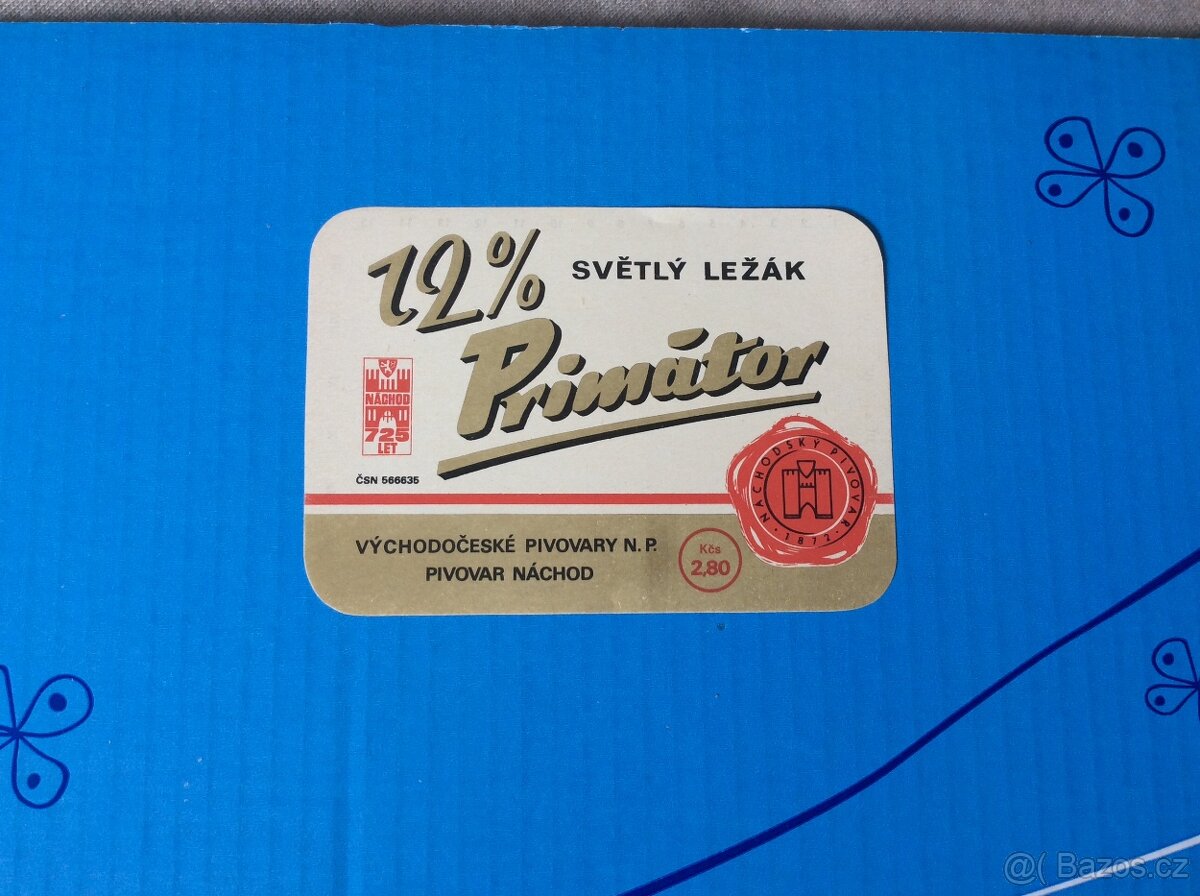 Pivní etikety výroční z r. 1970,1971, 1972, 1995 ,.... - 8