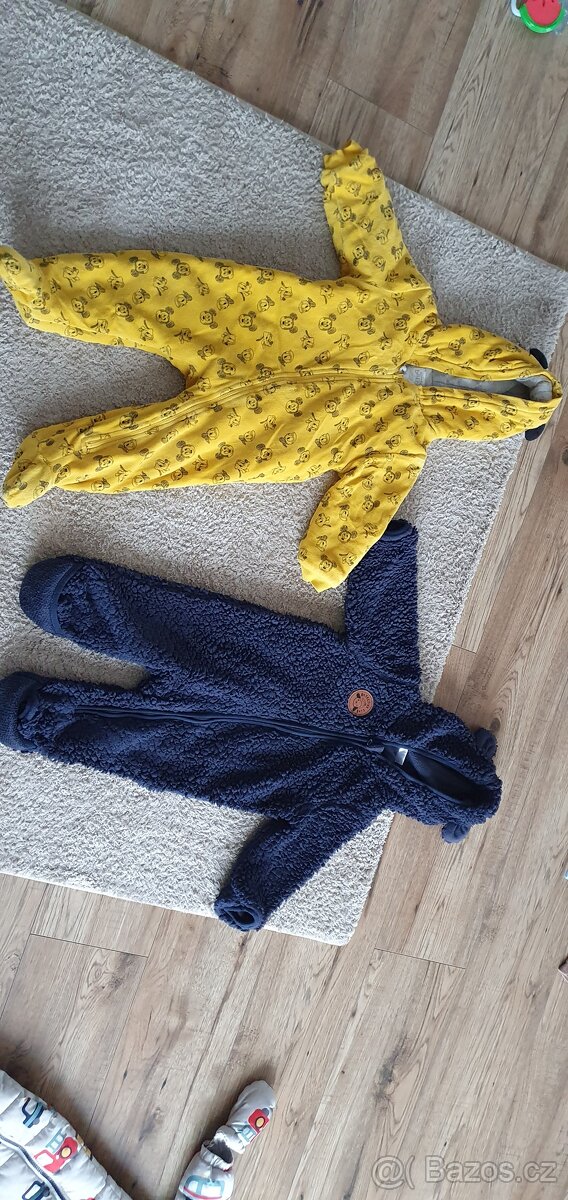 Dětské teplé oblečení- velikost 62-80 - 8