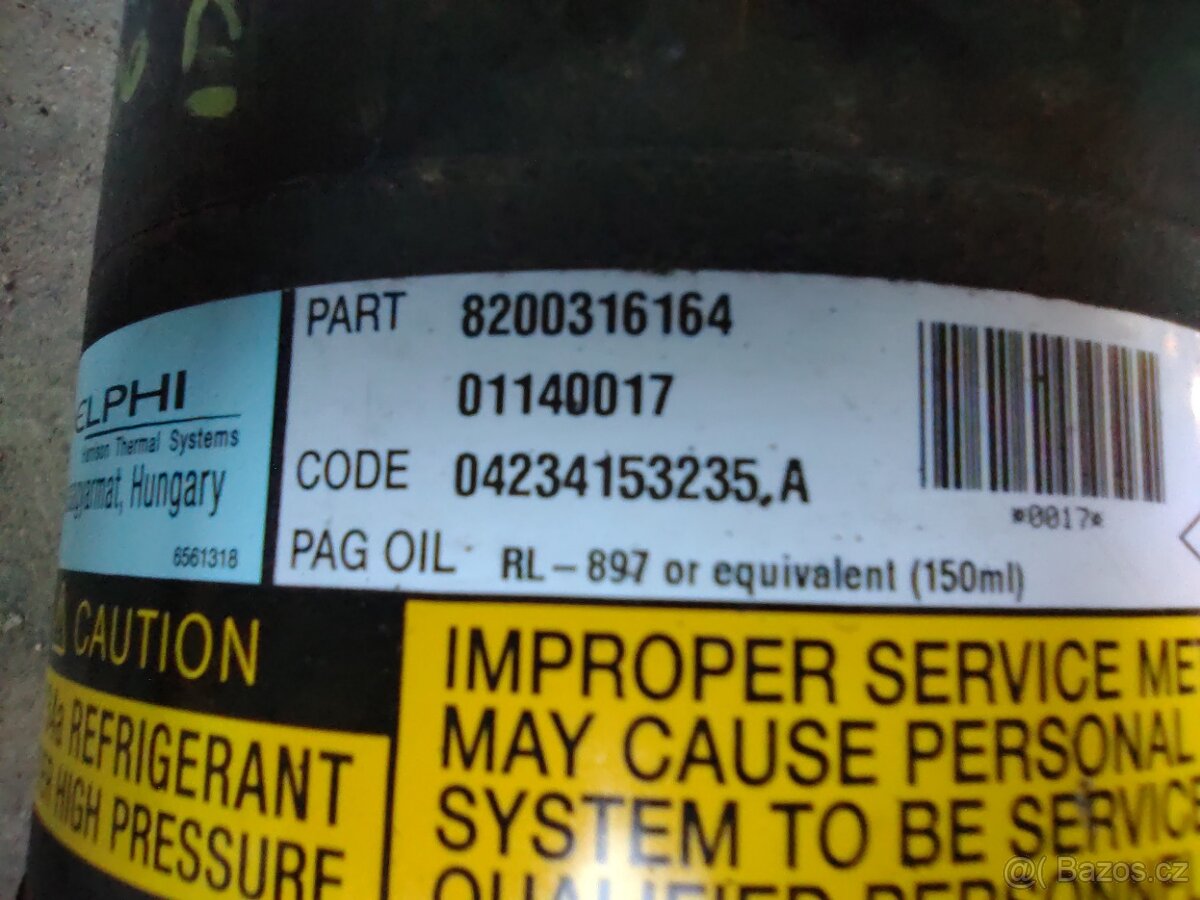 Kompresor klimatizace Renault Nissan 8200316164 - 8