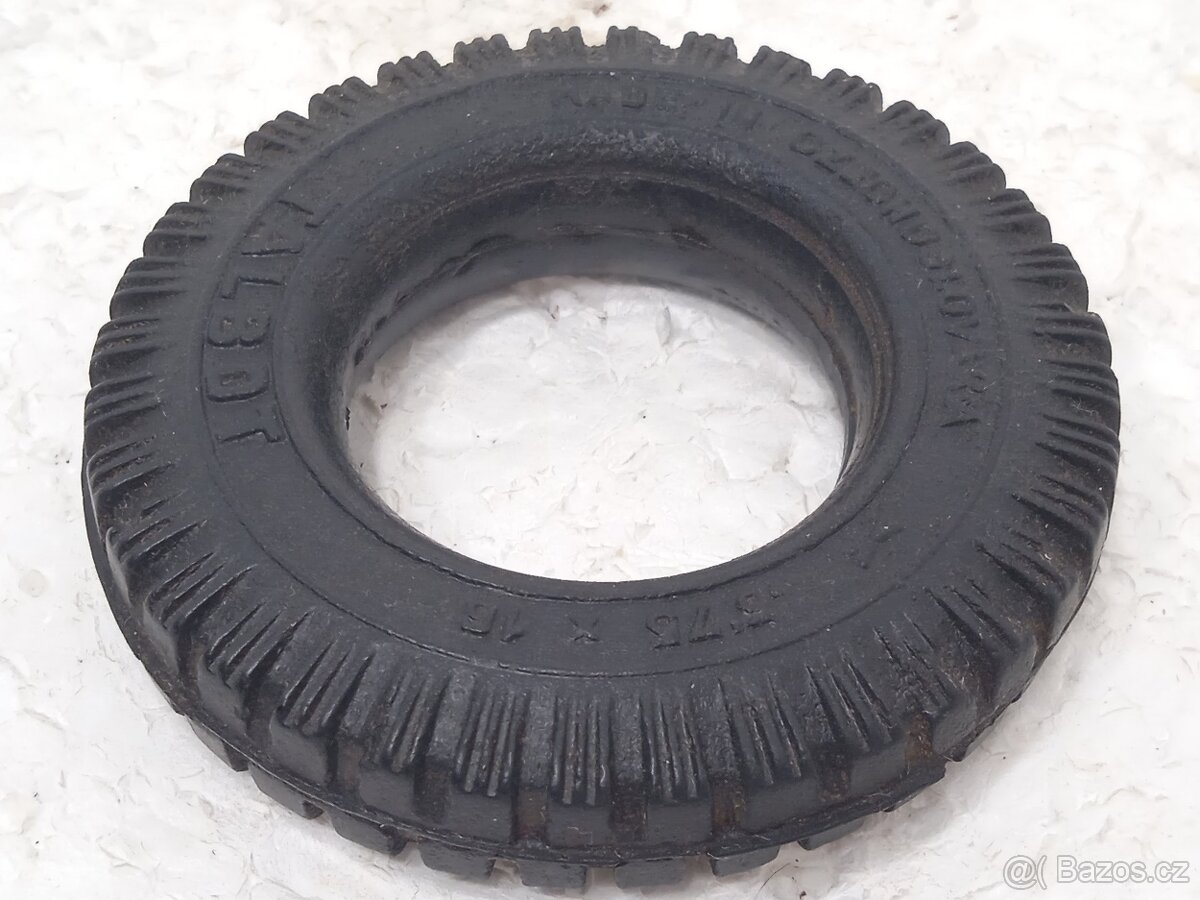 Talbot Šerý - Pneu Barum - Retro hračka - Bakelitové auto - 8