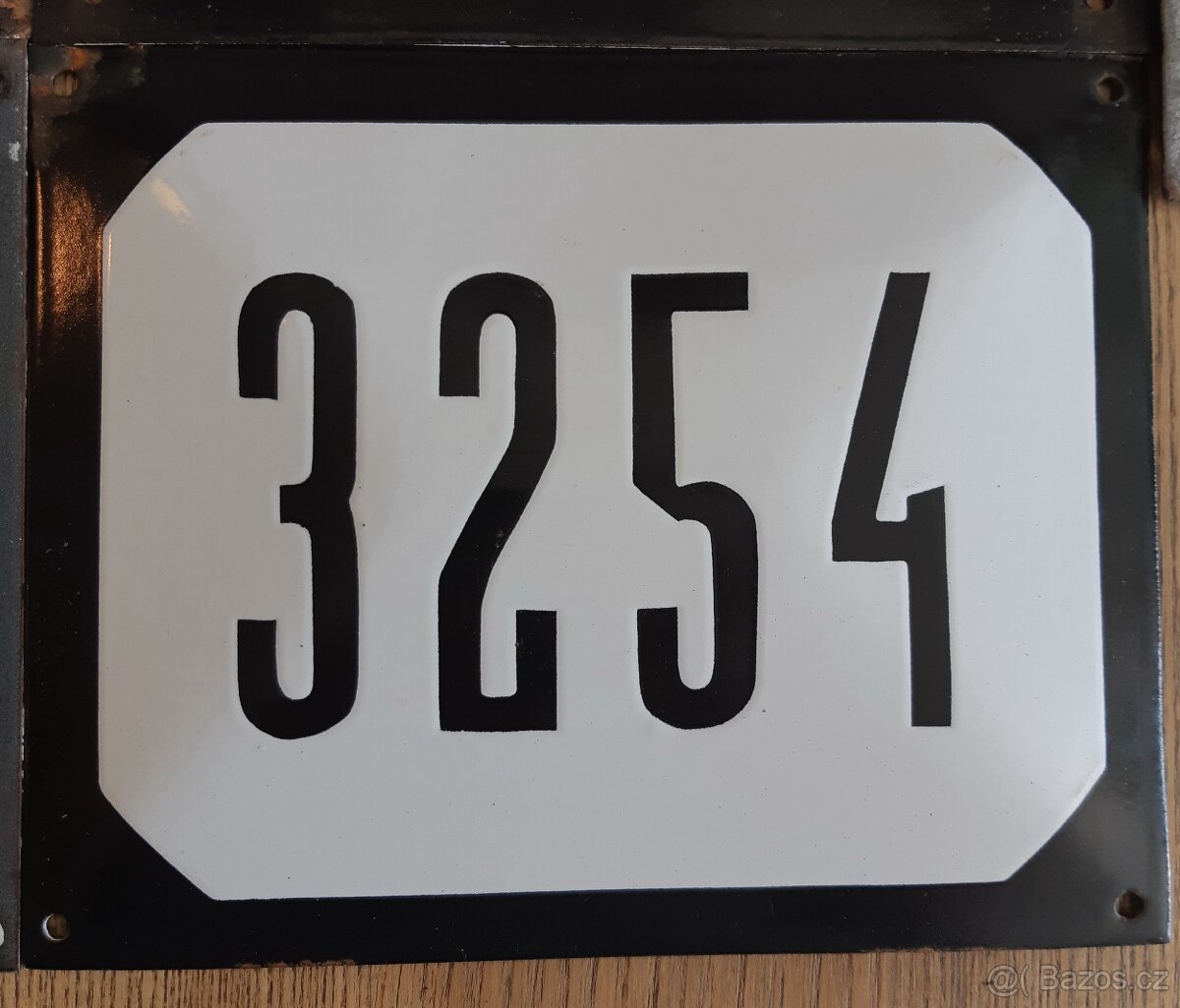 starožitné smaltované kovové cedulky s čísly domů - 8