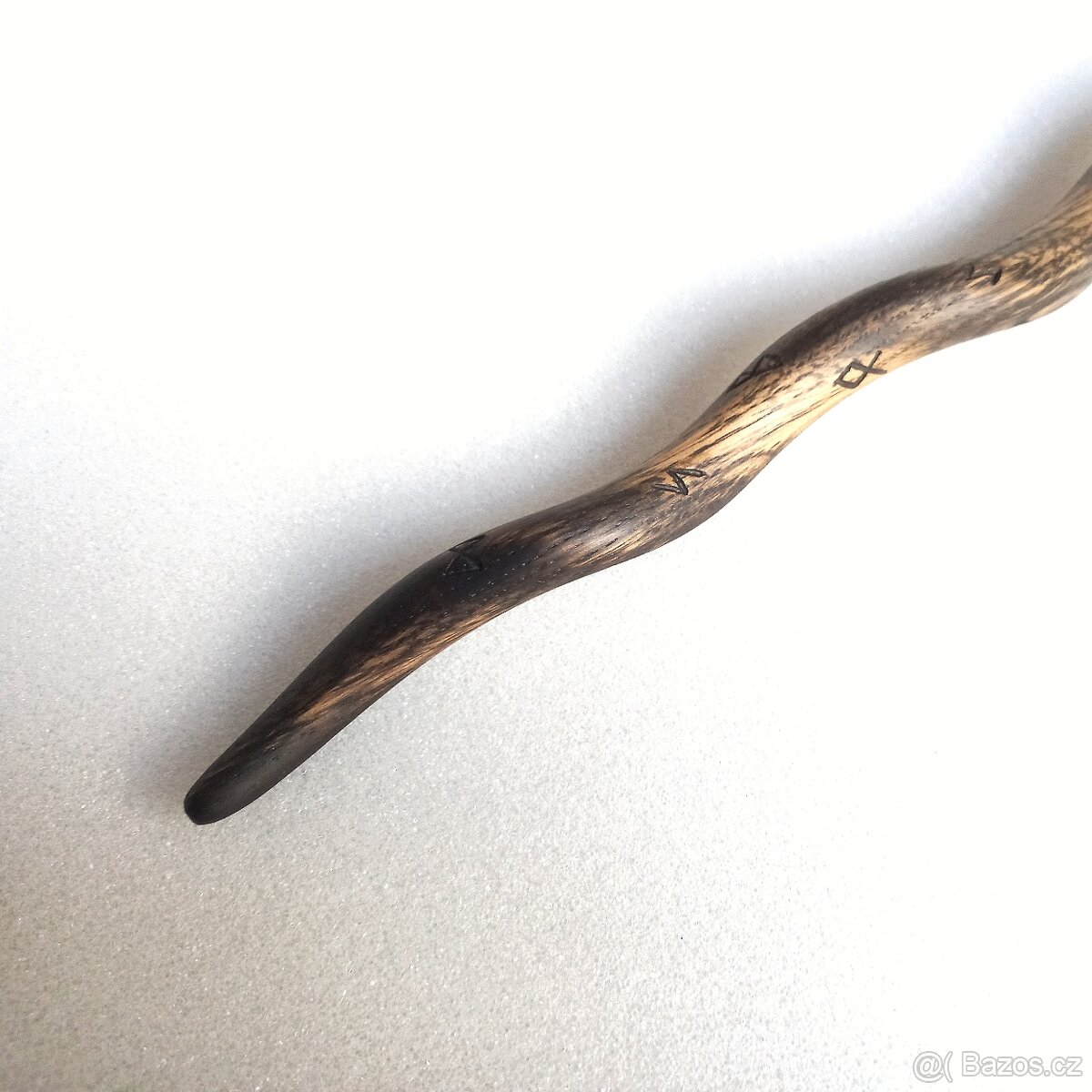 Kouzelnická - Runová Hůlka - z dubového dřeva - 8