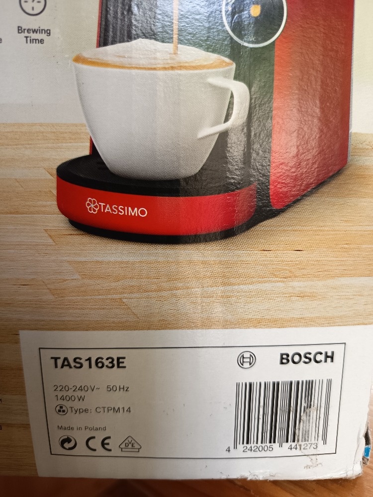 Prodám kávovar Bosch TAS163E, červená - 8