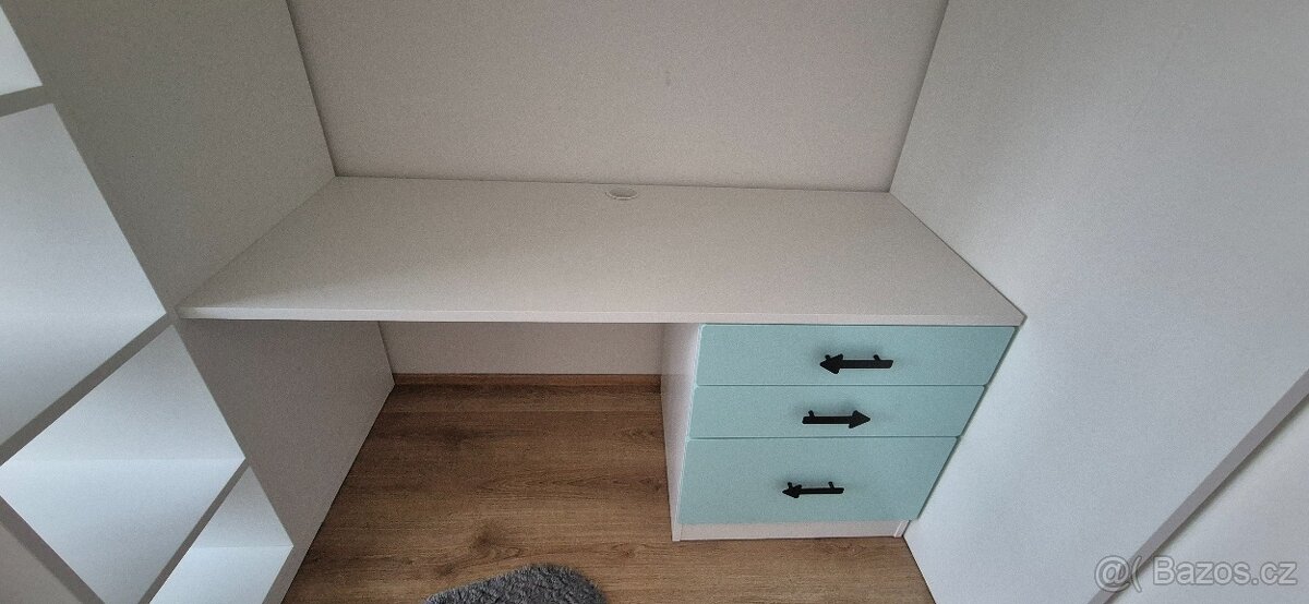 Ikea dětská patrová postel Smastad + ZDARMA matrace - 8