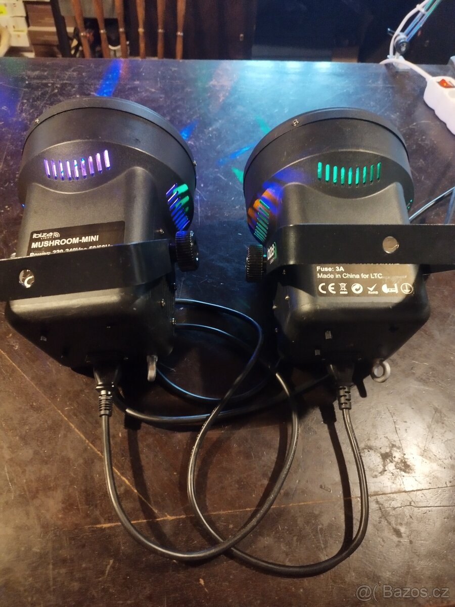 LED disco světlo Ibiza Mushroom-Mini 2 kusy - 8