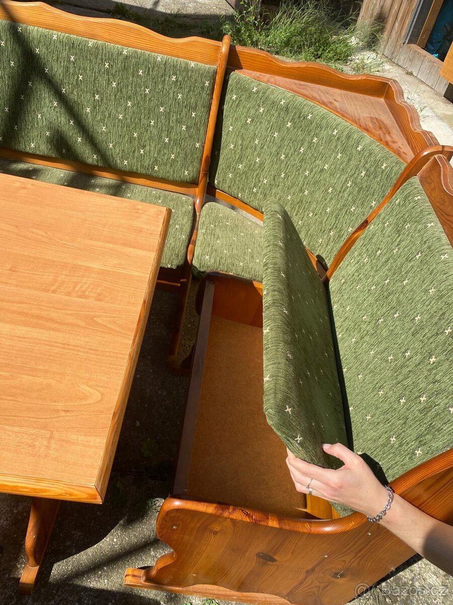 Rohový jídelní set - 8