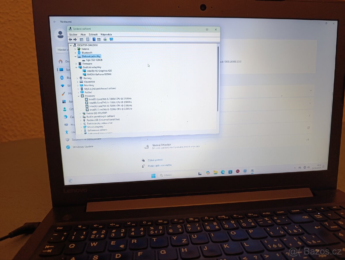 Notebook Lenovo 310 - 15IKB na náhradní díly nebo k opravě - 8