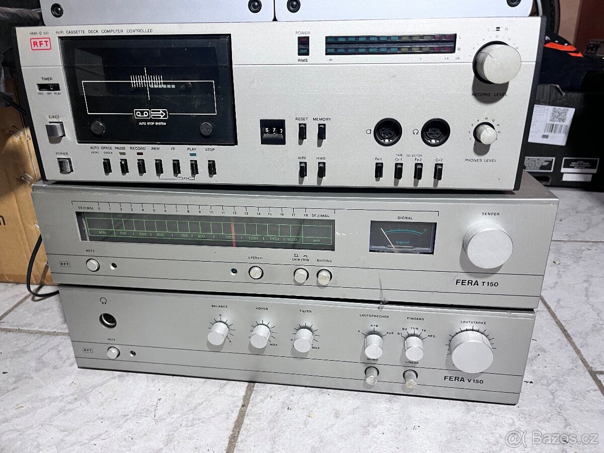 Hifi sestava RFT Fera V150, T150 a H MKD 100 z NDR - 8