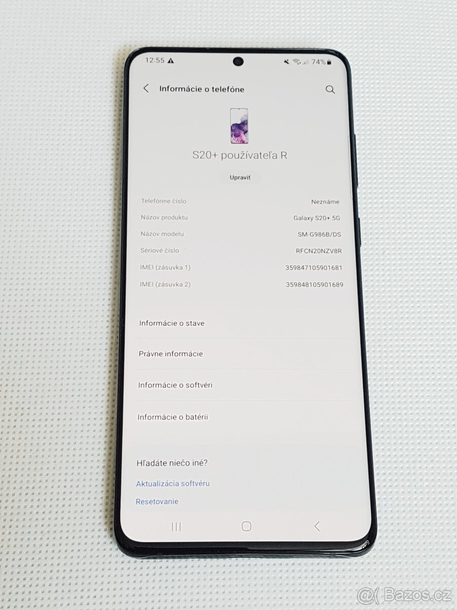 Prodám Samsung S20+ 5G 12GB Black - 8
