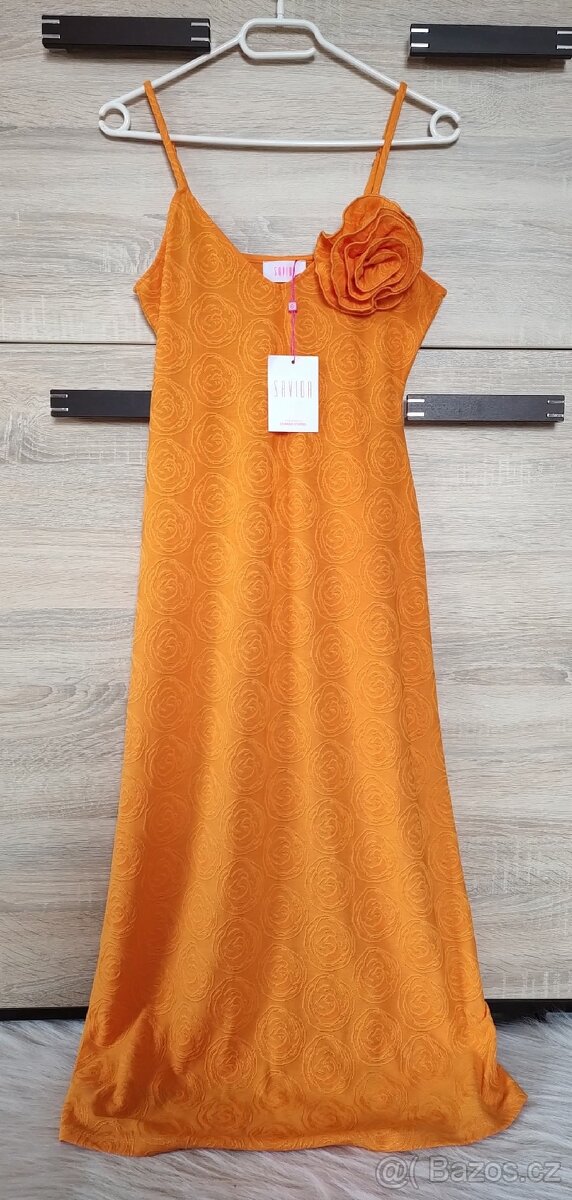 Oranžové šaty - S/M - Nové - 8