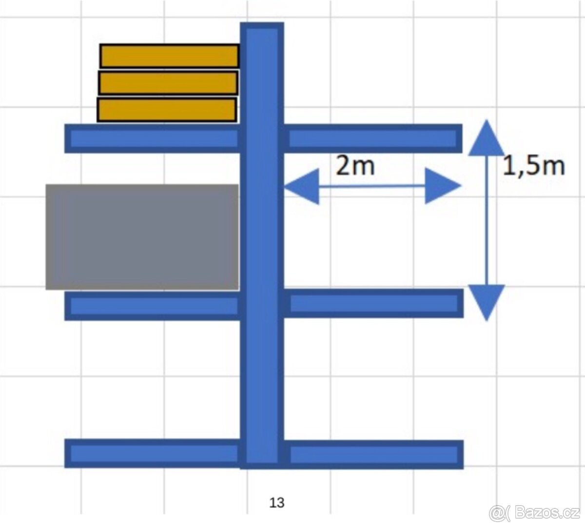 Ocelové konzolové regály - 8