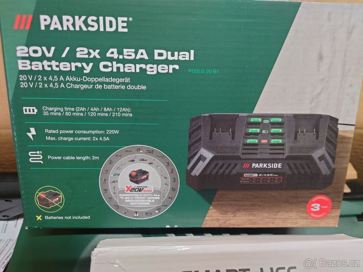 Aku Parkside sekačka, rychlonabíjčka, 2X 4Ah baterie - 8