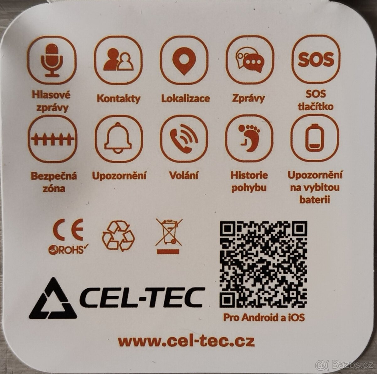 Dětské chytré hodinky s GPS - CEL TEC KT17 - 8