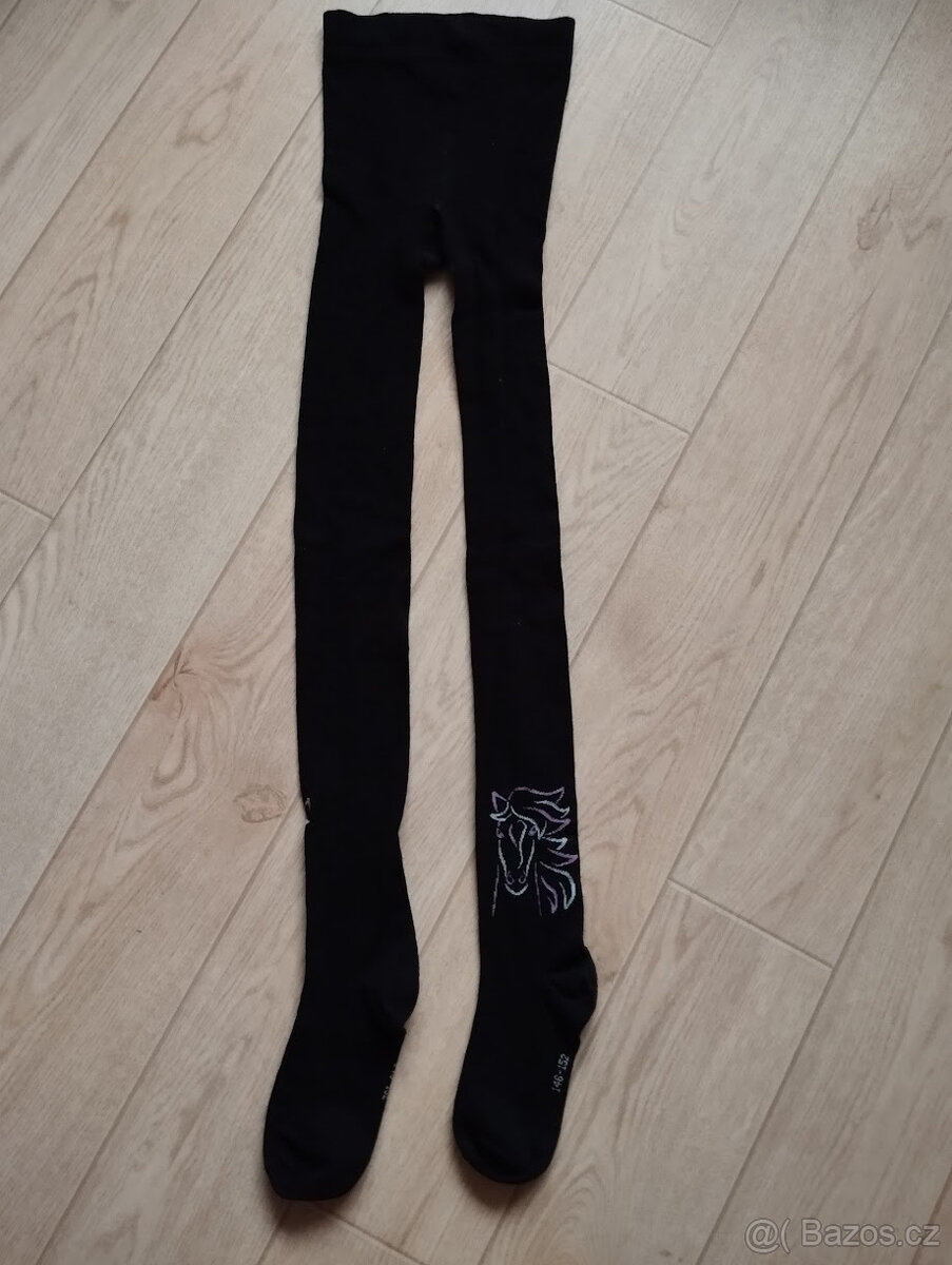 Punčocháče 140-158, ponožky v.43,legíny,koupací čepice,ťapky - 8