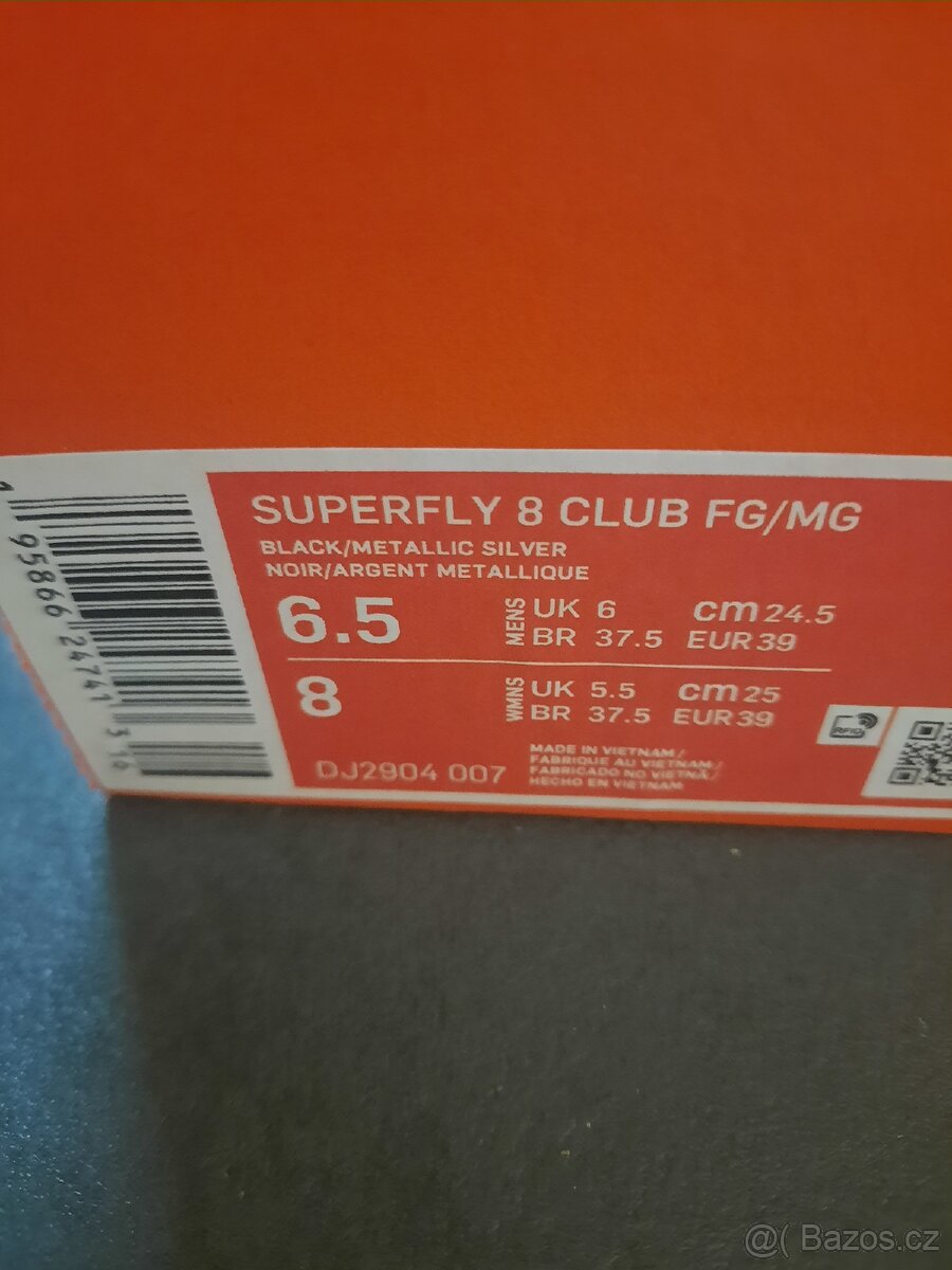 Kopačky Nike superfly 8 club fg/mg, v.39 - 8
