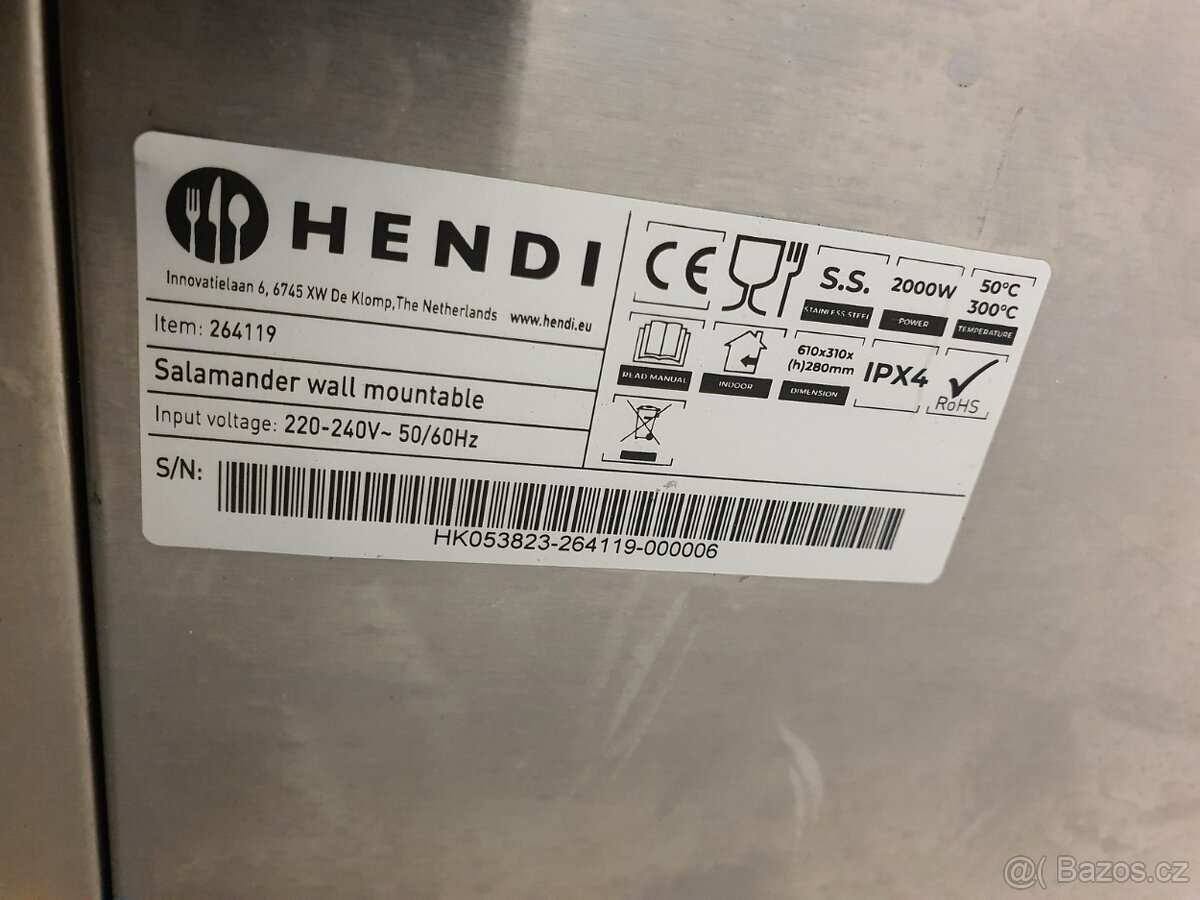 gastro Hendi Salamder, zapékač, gril - 8