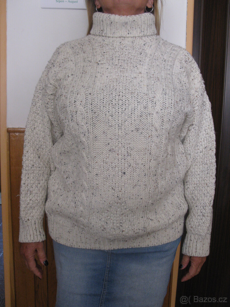 Kabát,svetr11x, na zimu i jaro , XL + dárek,šaty,kombinéza - 8