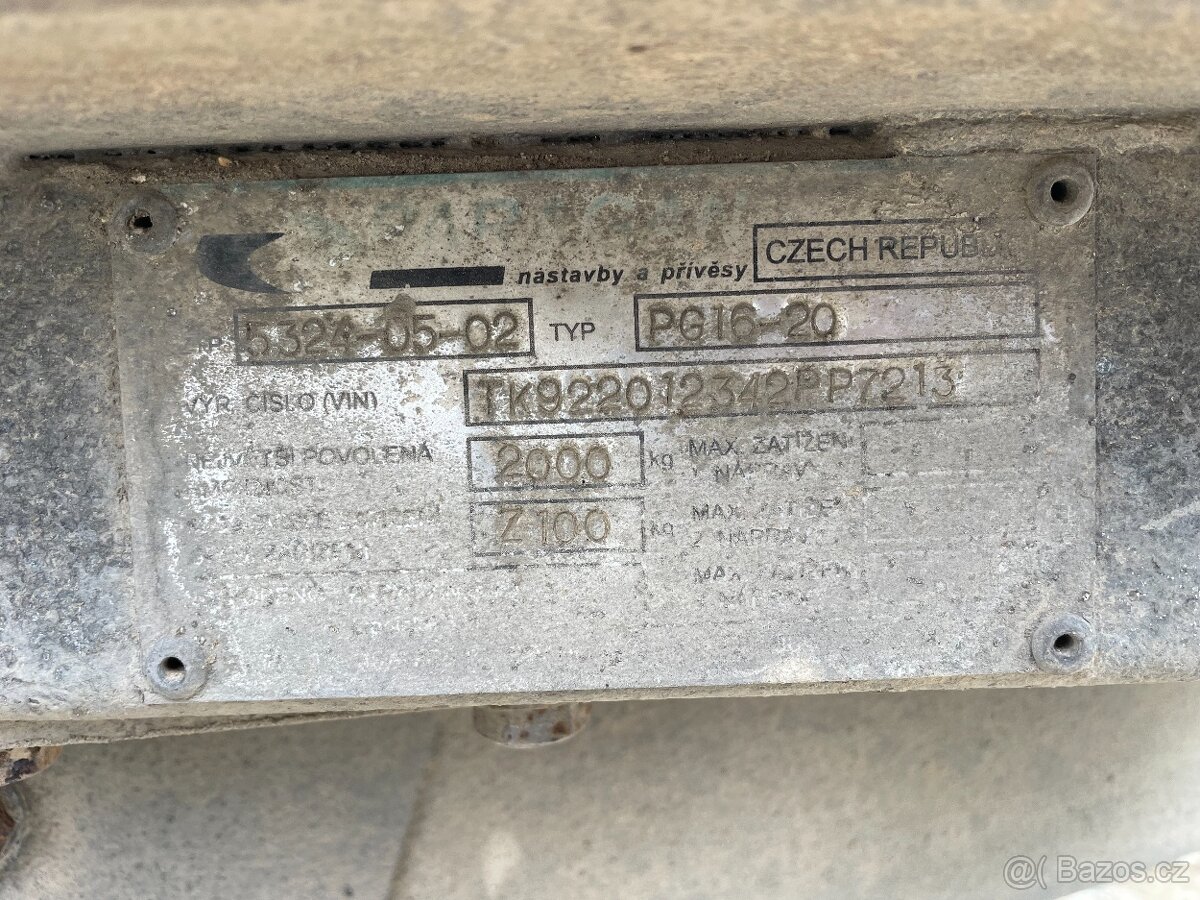 Nákladní přívěs Paragan PG 16-20 - 8