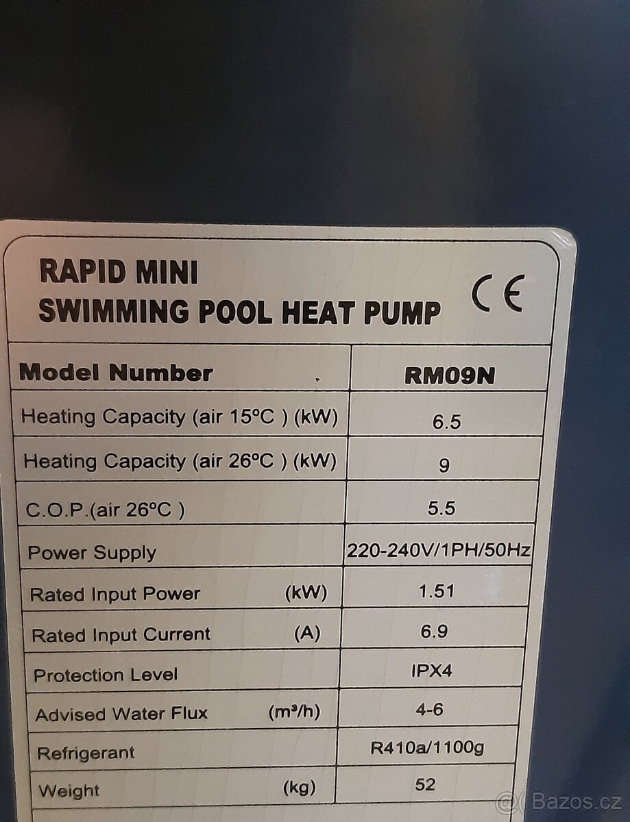 Tepelné čerpadlo RM09N - 8