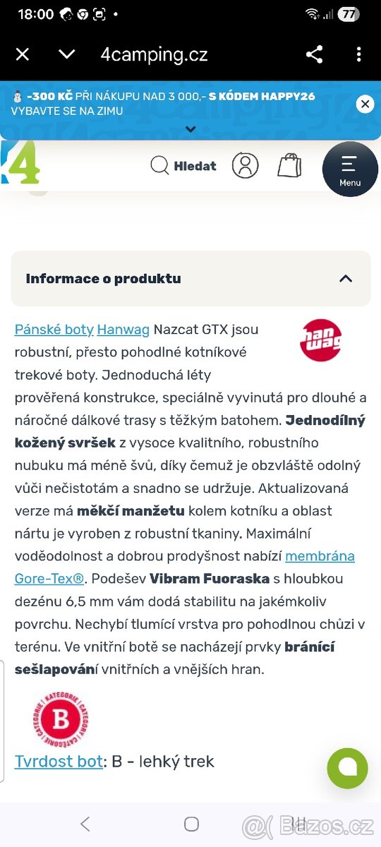 Pánské pohorky Hanwag vel.46 - 8