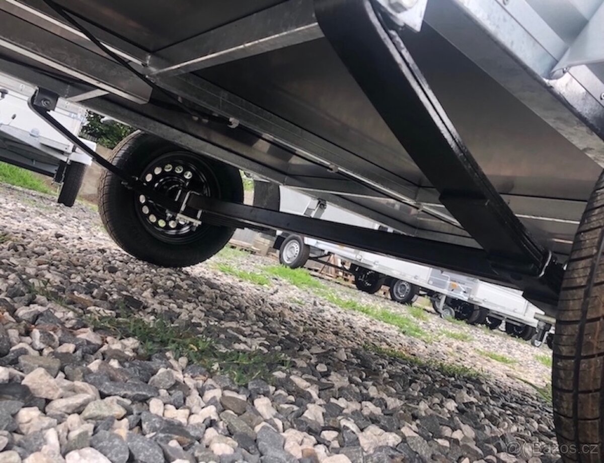 Přívěsný vozík 265x145cm, plachta, 750kg,130km/h - 8