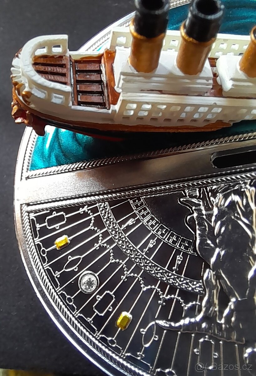 Unikátní stříbrná 3D mince Titanic - 8